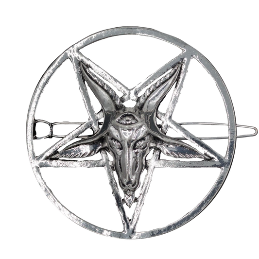 Baphomet Circle Hair Clip