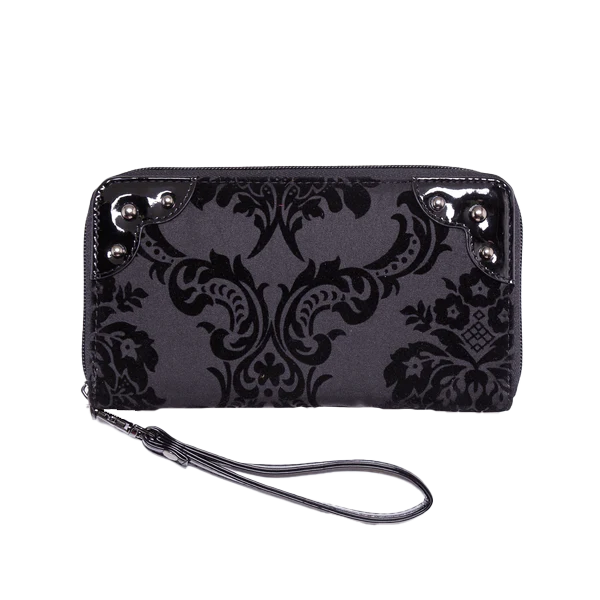 Black Damask Wallet