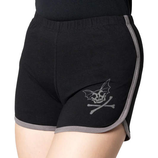 SKELLI BAT WOMENS BOOTY SHORTS