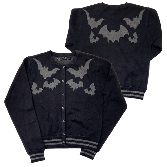 BAT FLOCK GREY CARDIGAN