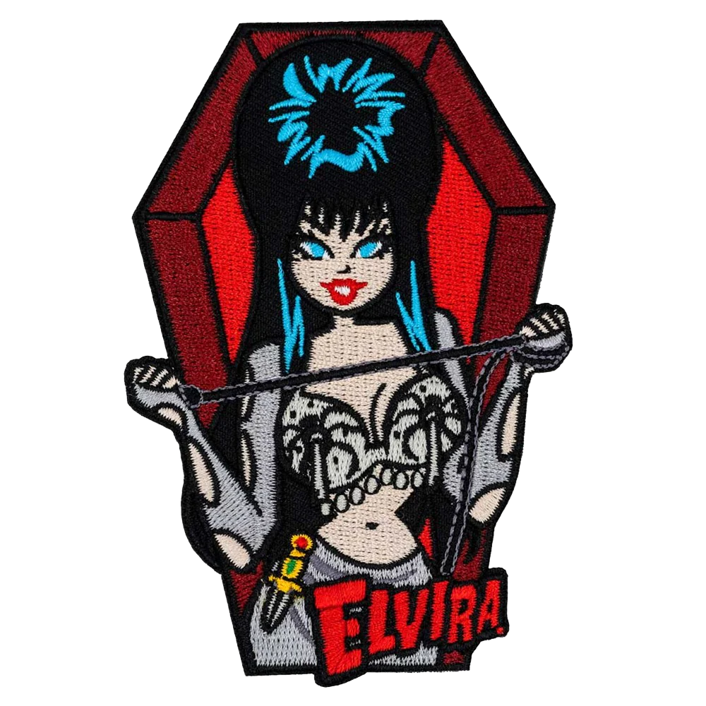 Elvira Coffin Spiders Patch