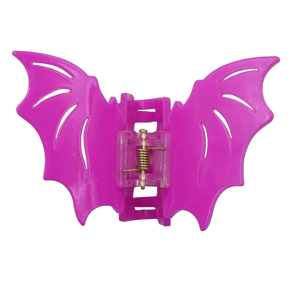 Bat Hair Claw Clip Pink