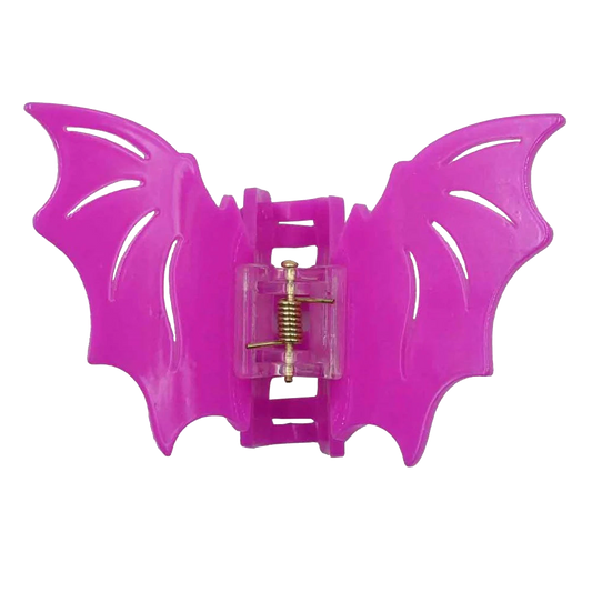 Bat Hair Claw Clip Pink