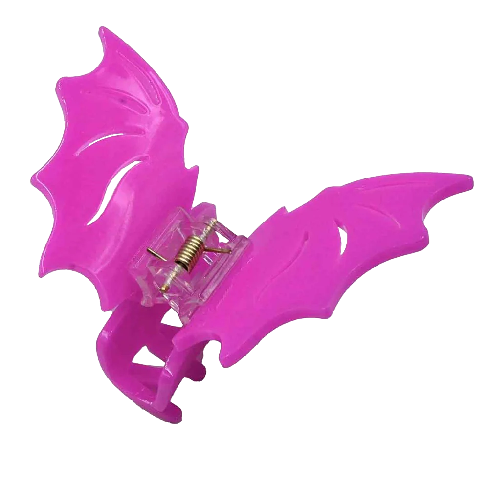 Bat Hair Claw Clip Pink