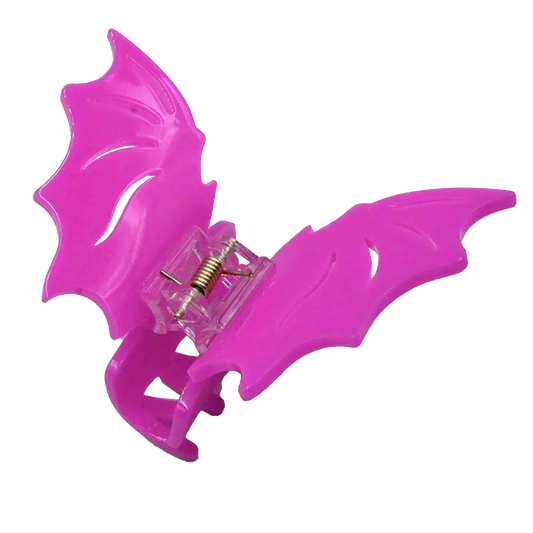 Bat Hair Claw Clip Pink