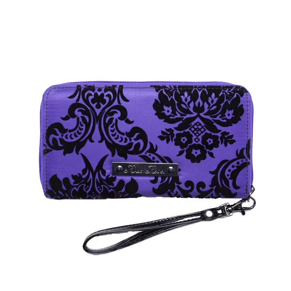 Violet Damask Wallet