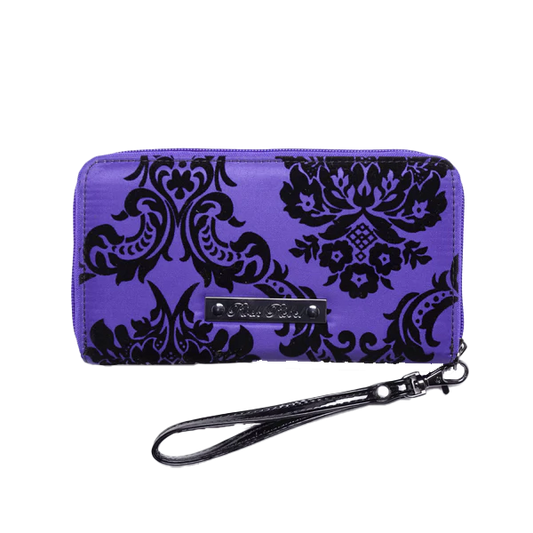 Violet Damask Wallet