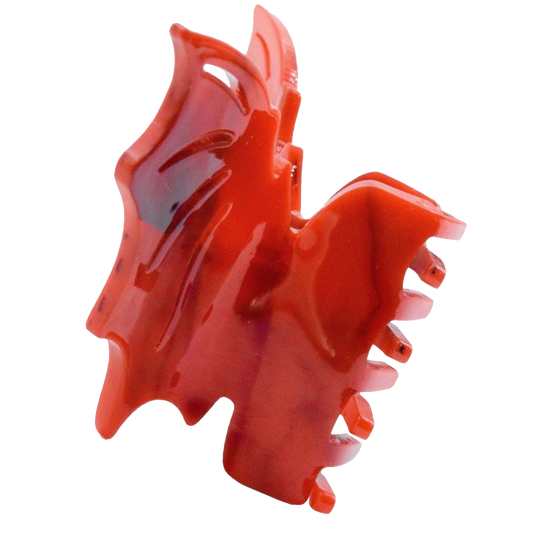 Bat Hair Claw Clip Red