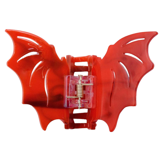 Bat Hair Claw Clip Red