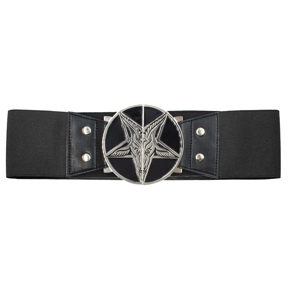 ELASTIC WAIST BELT GOAT HEAD