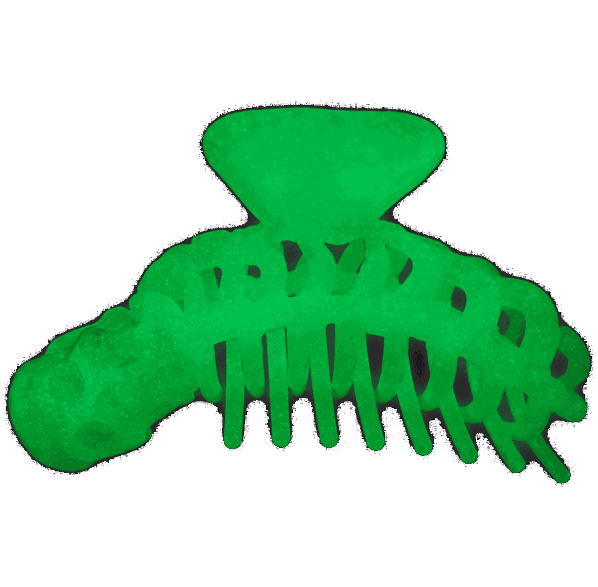 Skeleton Ribcage Hair Claw Clip Glow In The Dark