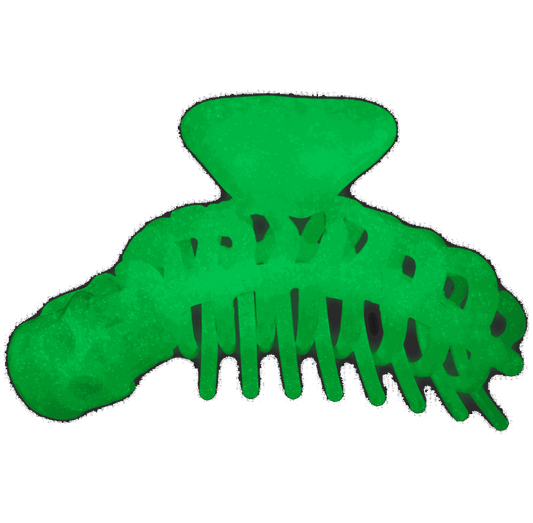 Skeleton Ribcage Hair Claw Clip Glow In The Dark