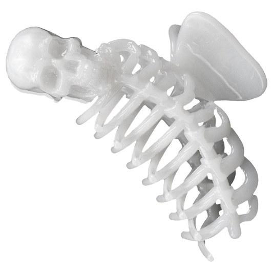 Skeleton Ribcage Hair Claw Clip Glow In The Dark