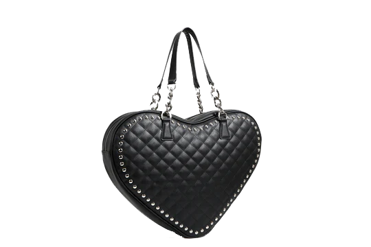 BLACK MATTE TAINTED LOVE TOTE (LARGE)