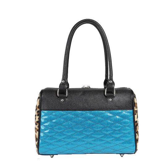 VILLAIN BLUE SPARKLE ATOMIC TOTE MEDIUM