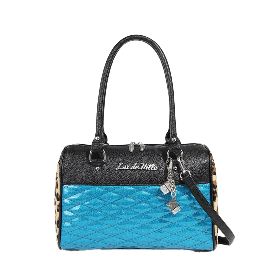 VILLAIN BLUE SPARKLE ATOMIC TOTE MEDIUM