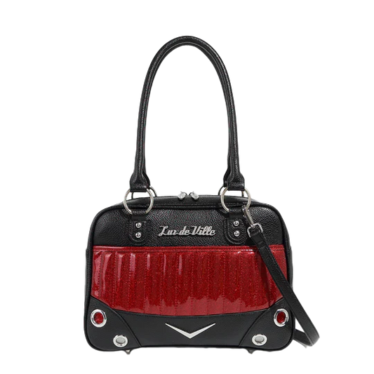 Black and Red Rum Sparkle Hotrod Tote medium