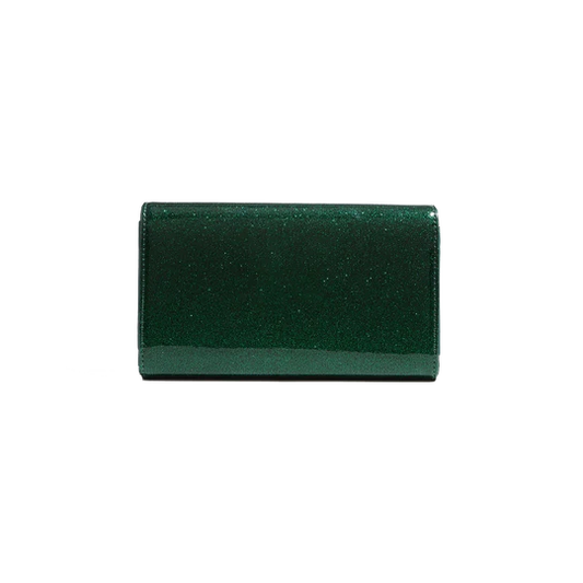 VENUS GREEN SPARKLE WILD CHERRY WALLET