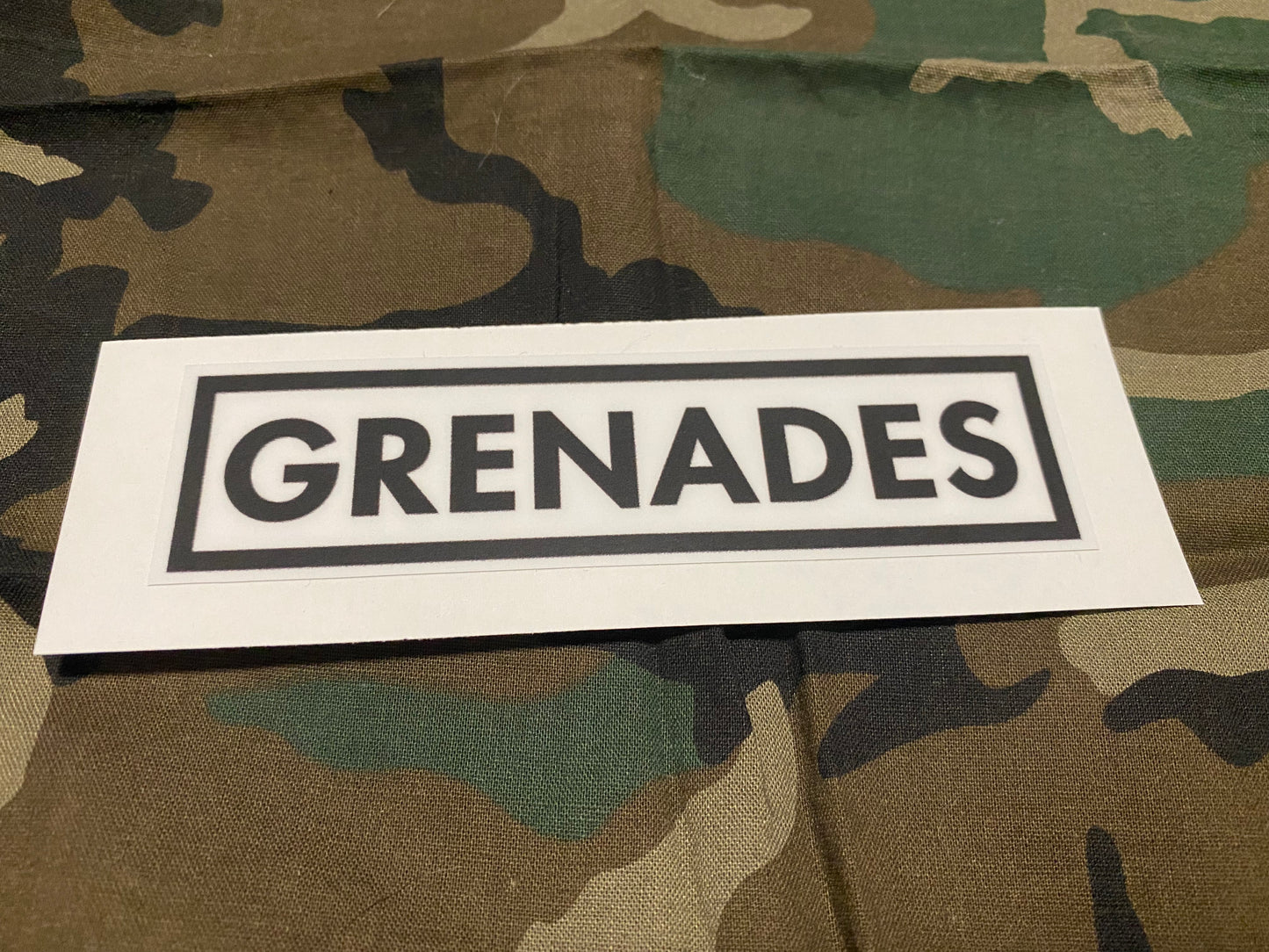 GRENADES DECAL