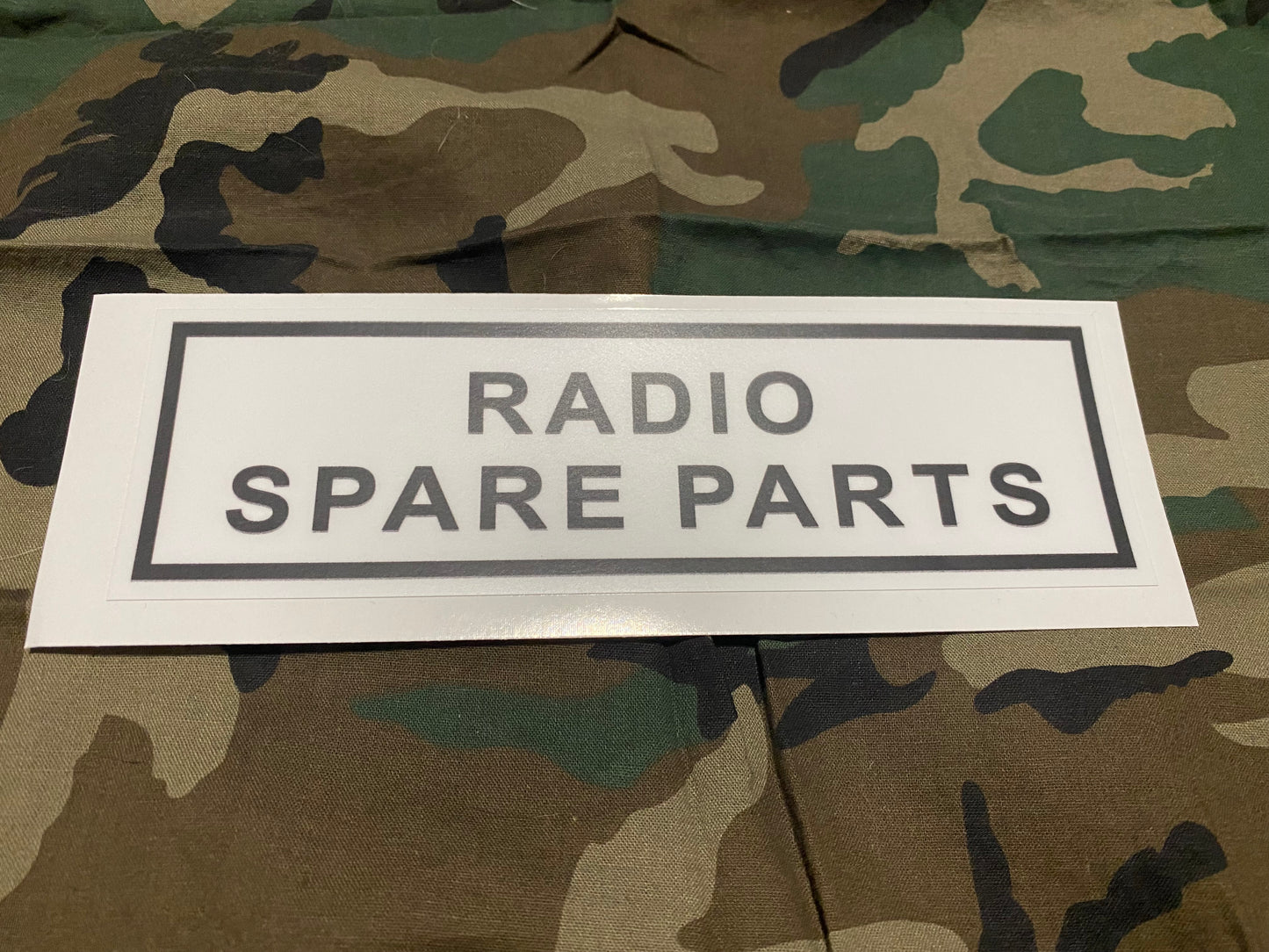 RADIO SPARE PARTS DECAL