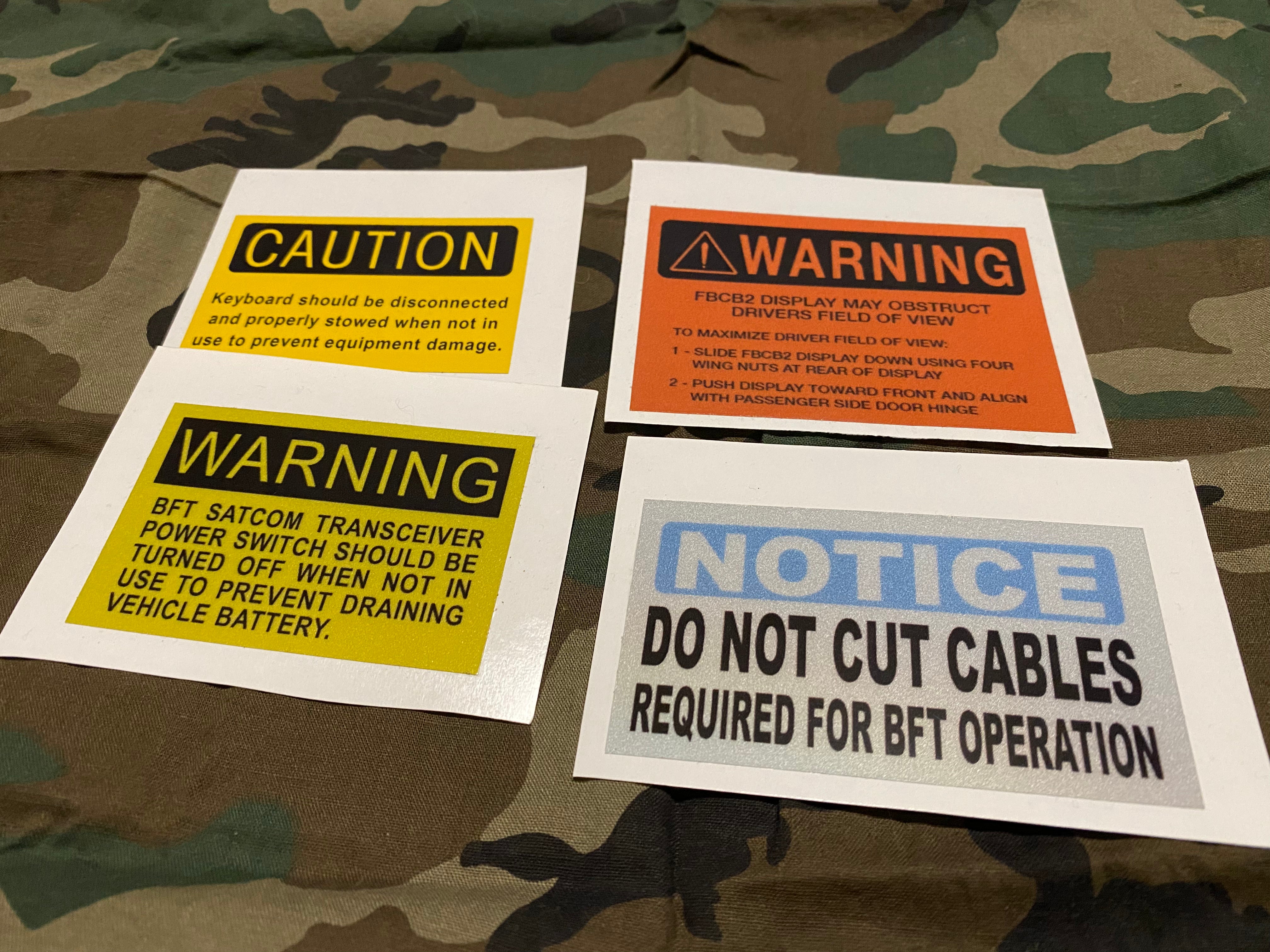 BLUE FORCE TRACKER TRAY DETAIL SET (4 DECALS TOTAL) – Coldwar Industries