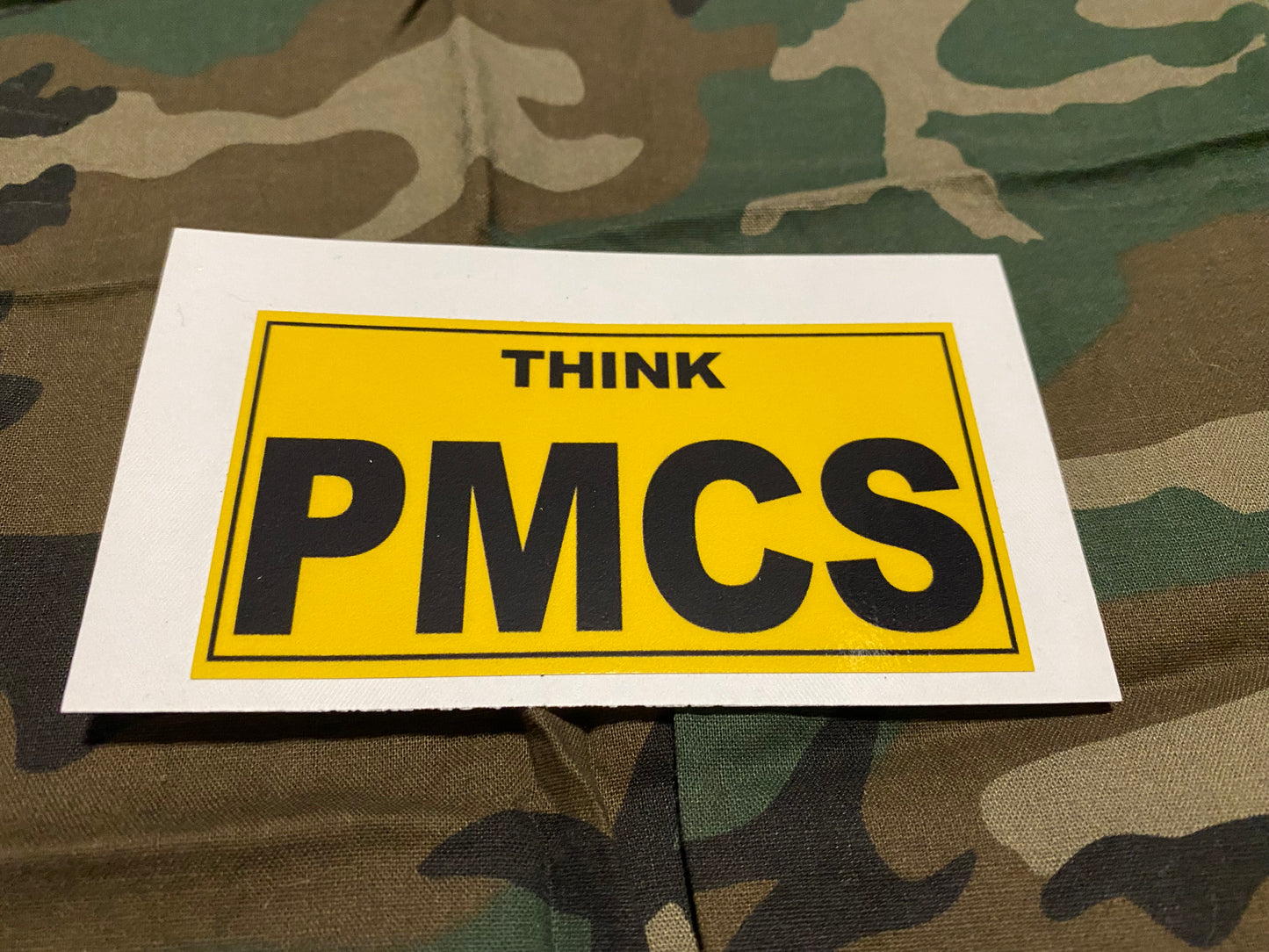 THINK PMCS DECAL