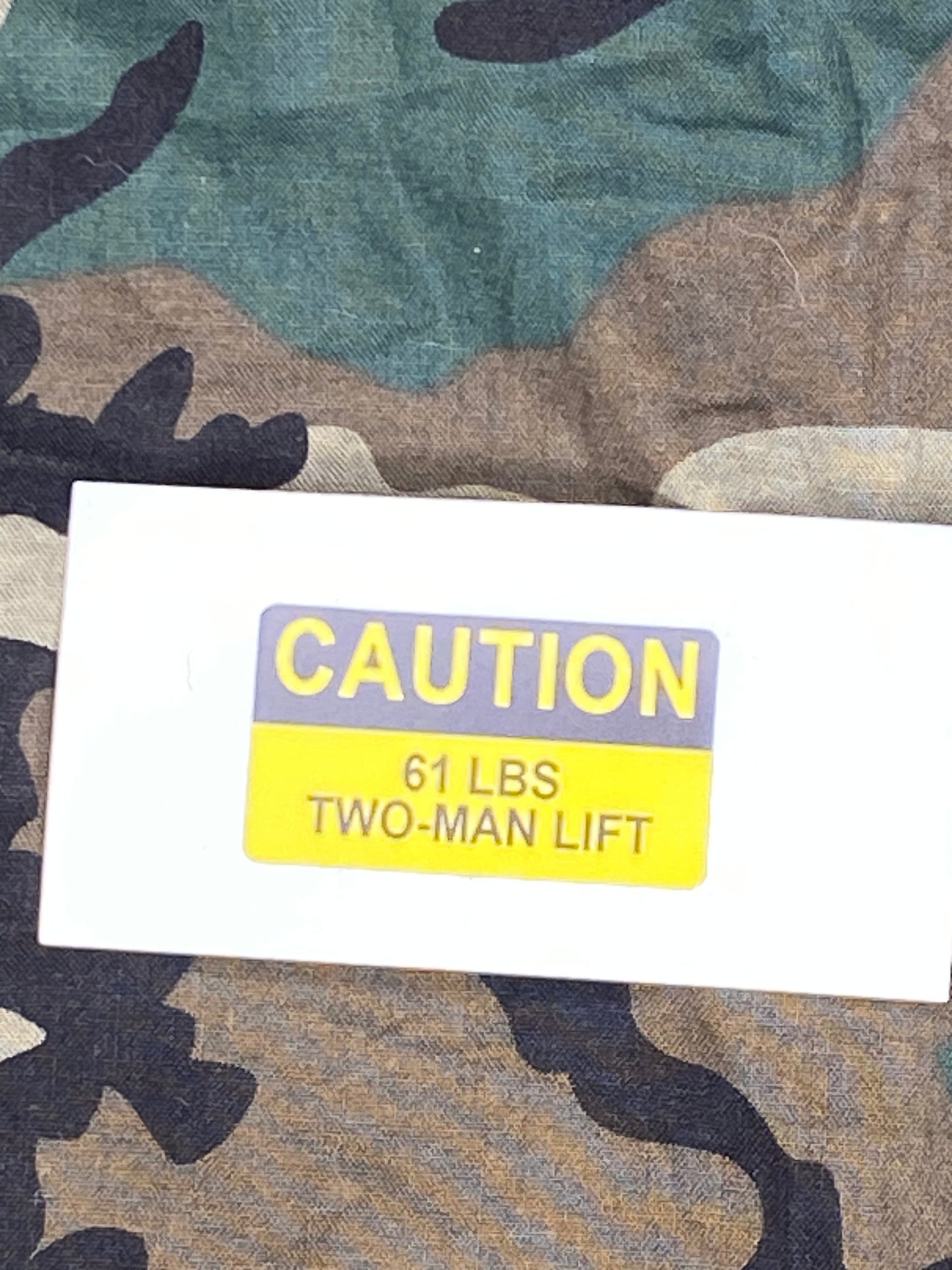 RT-524 RADIO WEIGHT DECAL (LATE 80s ERA)