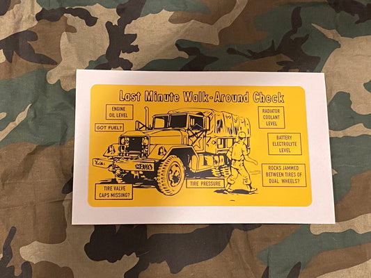 M35 LAST MINUTE WALK AROUND DECAL