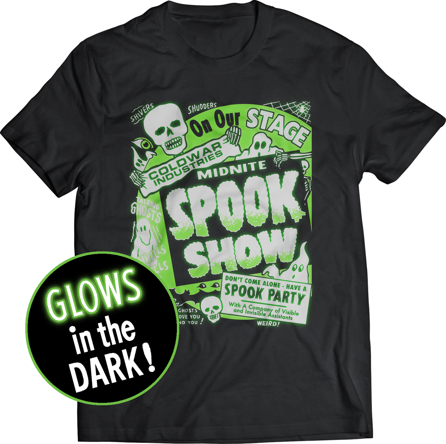 GLOW IN THE DARK SPOOK SHOW T-SHIRT